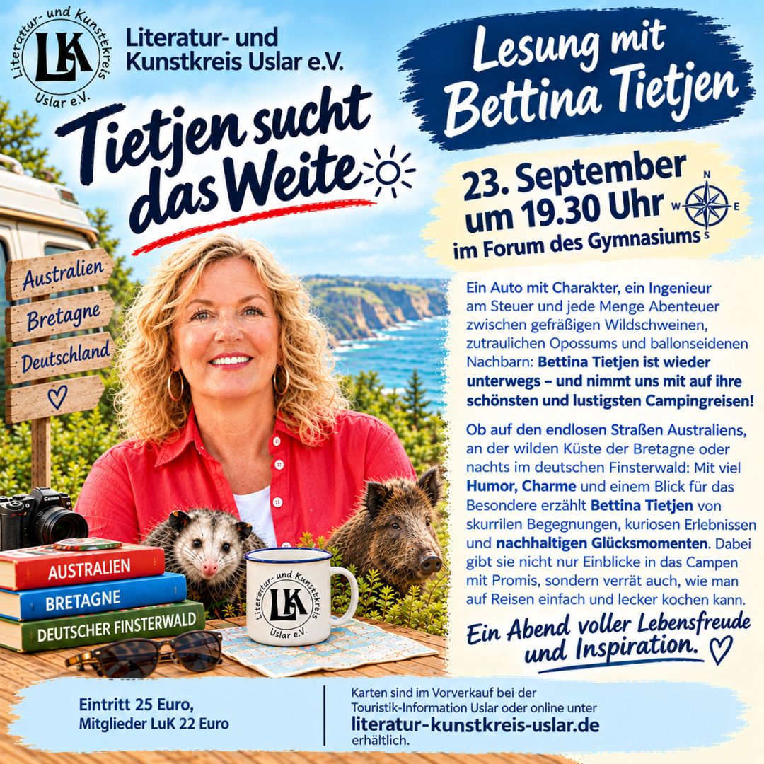 Bettina Tietjen liest in Uslar aus ihrem Buch.